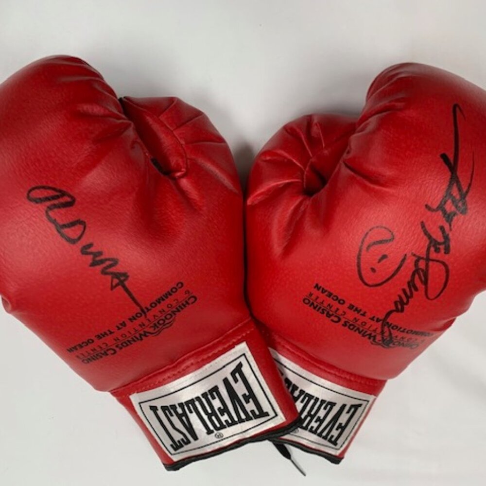 Sugar Ray Leonard Signed Boxing Gloves
